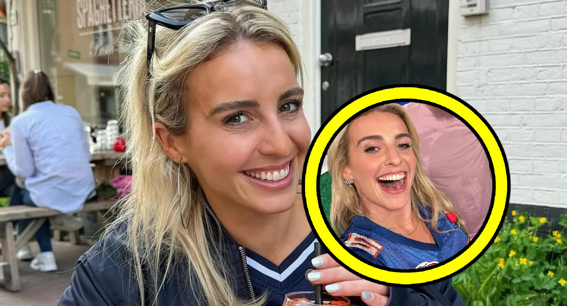 Iris Enthoven knalt volledig uit haar jasje tijdens gewaagde shoot op het strand (foto's)