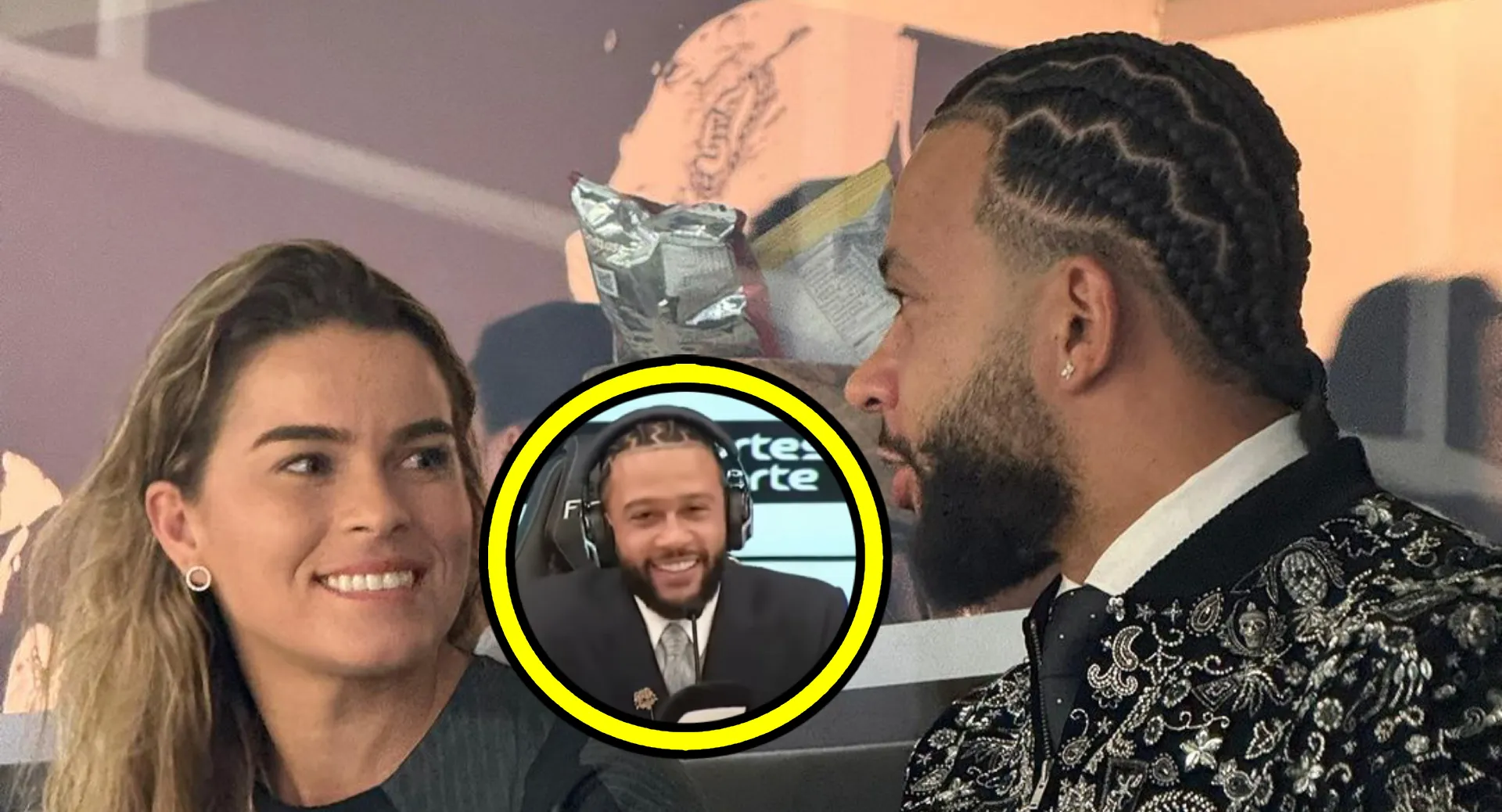 Memphis Depay nu al met Braziliaanse vrouw gespot op tribune bij nieuwe club (foto's!)