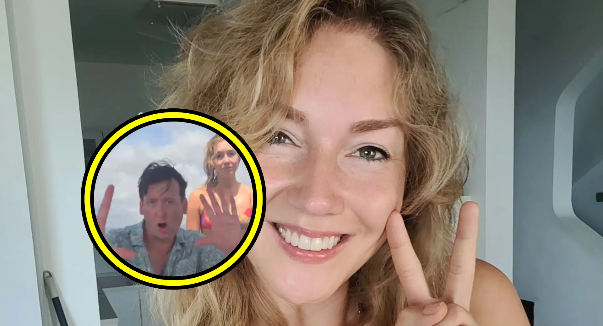 steven kazan tovert beeldschone vriendin jamie kames in weinig kleding naar expeditie robinson eiland video
