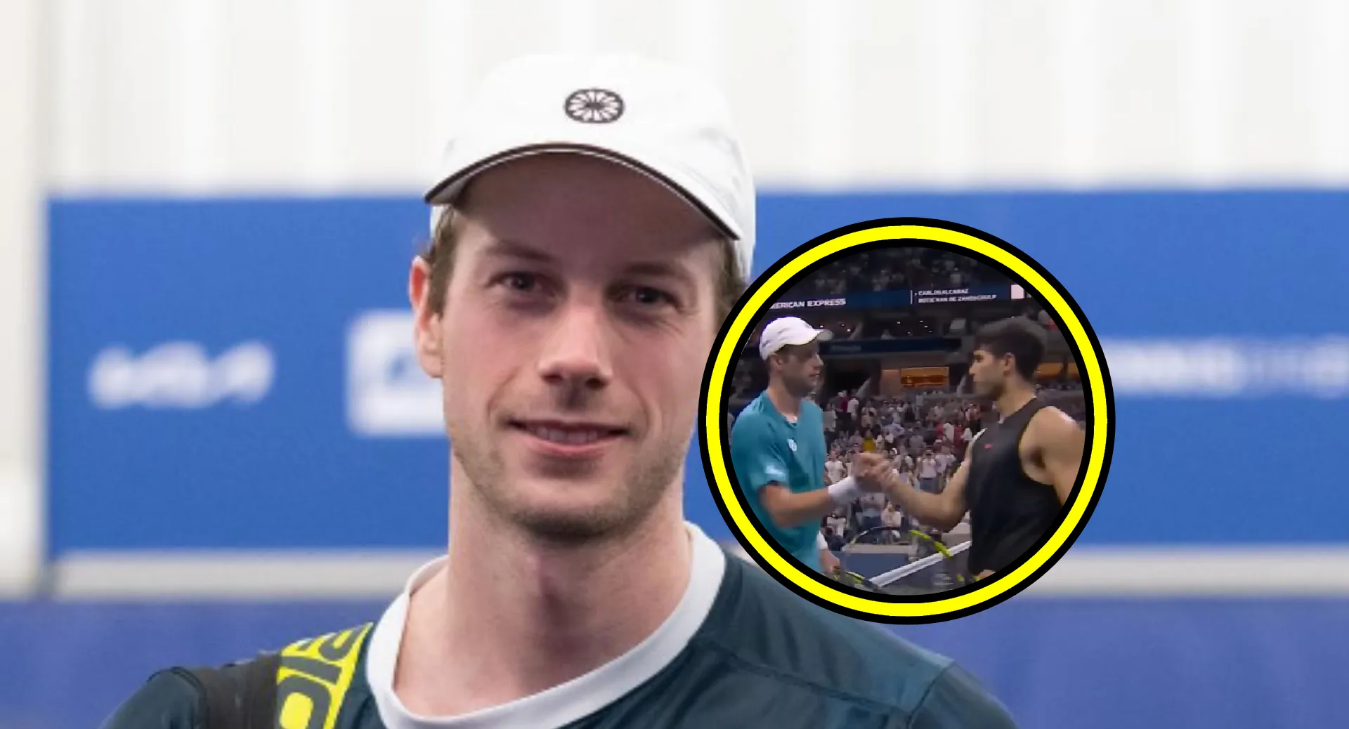 tennisfans vallen over een gek detail nadat botic van de zandschulp onverslaanbare alcaraz afslachtte op us open video