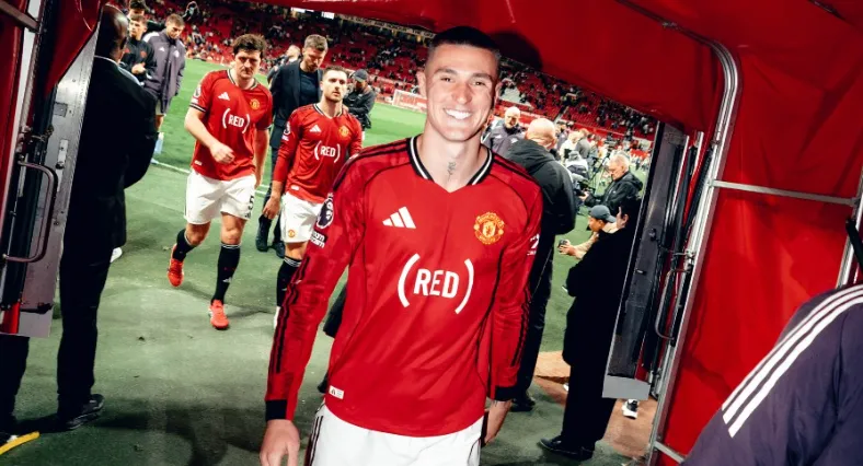 Manchester United striker Benjamin Sesko