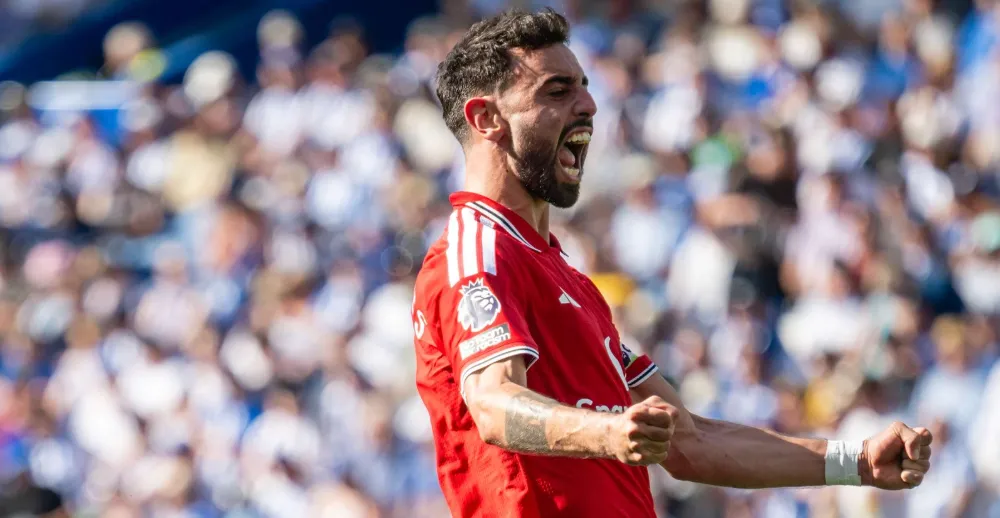Man Utd midfielder Bruno Fernandes