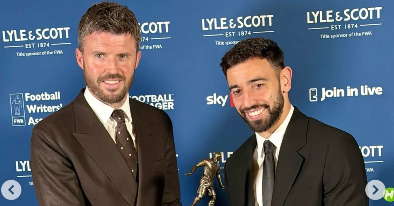 Man Utd's Carrick and Bruno Fernandes