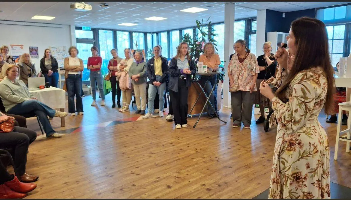 Muzikaal intermezzo tijdens Vrouwendag