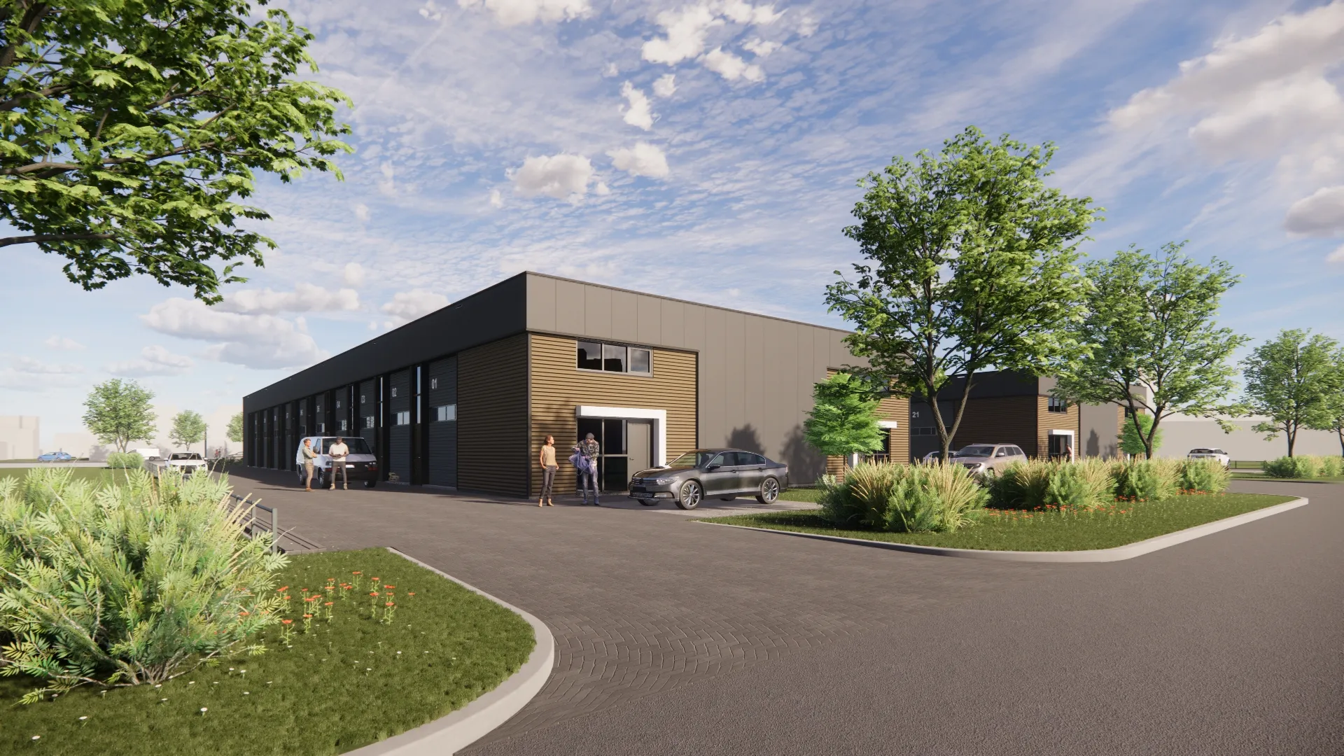 Zwikkerterrein krijgt bedrijfsverzamelgebouwen en wordt opslagterrein voor Scania