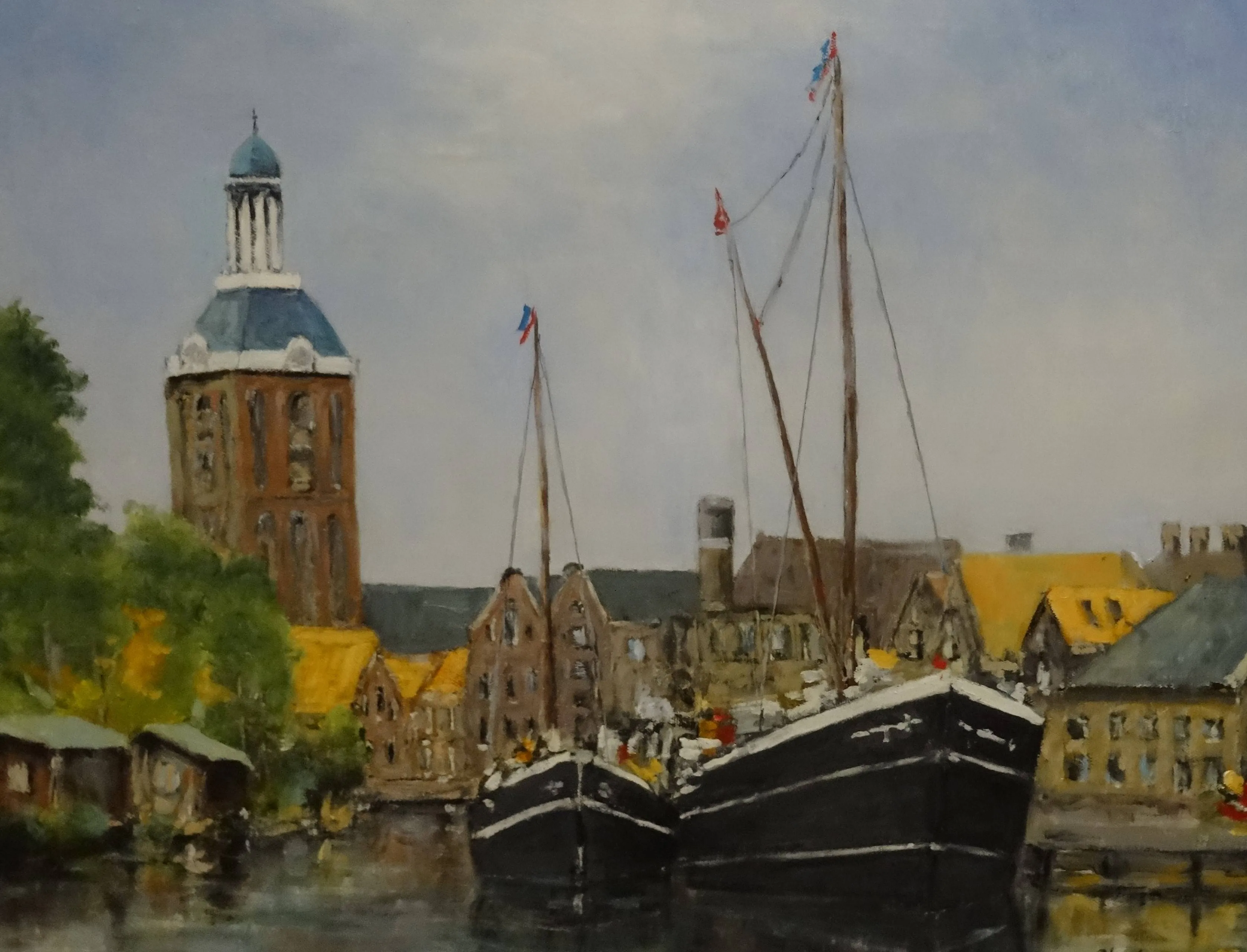 Kunstschilder Roelof Koobs toont vele (Meppeler) werken tijdens eindexpositie