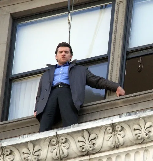 man on a ledge
