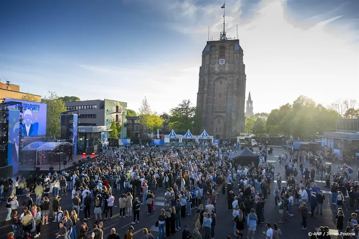 zon 50 gaza demonstranten nabij songfestivalfeest leeuwarden