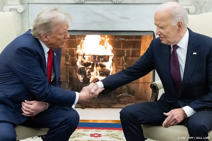 Biden en Trump rijden samen naar Capitool