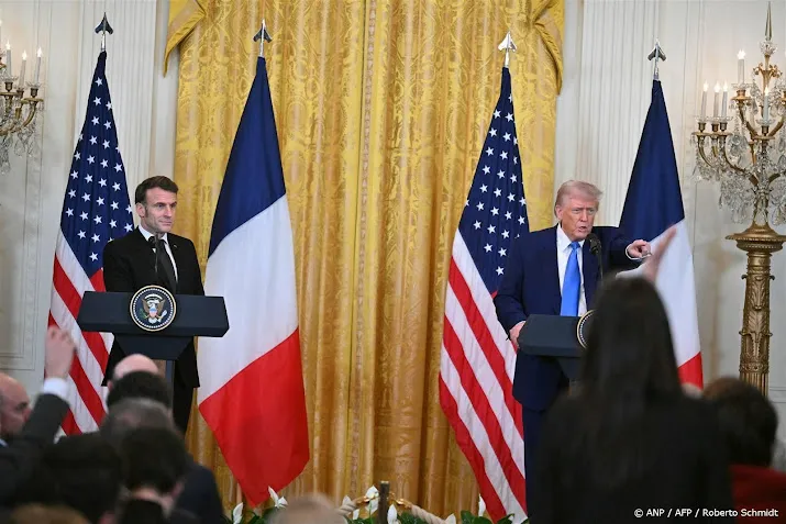 Macron pleit voor achtervang VS bij vredesmacht in Oekraïne