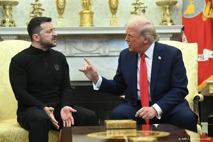 Trump en Zelensky ruziën bij ontvangst in Witte Huis 