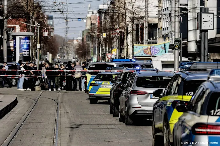 Autoriteiten grendelen omgeving aanrijding in Mannheim af