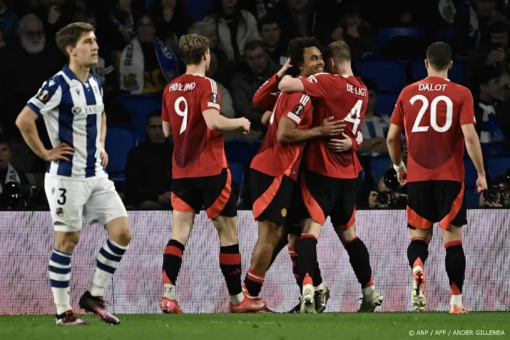 Manchester United speelt met treffer Zirkzee gelijk bij Sociedad