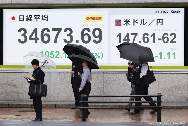 Aziatische beurzen zakken na nieuwe heffingen Trump