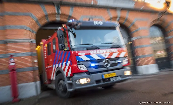 Brand in natuurgebied in Ridderkerk, vermoedelijk aangestoken