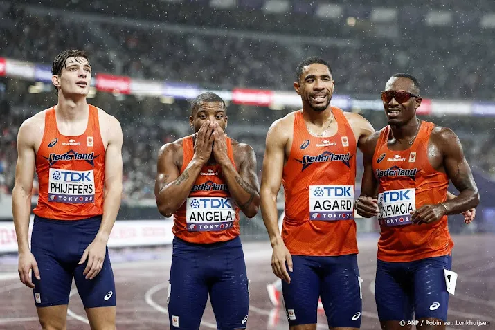 Estafettemannen achtste in finale 4x400 meter op WK in Tokio