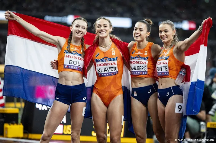 WK-brons voor estafetteteam met Bol en Klaver op 4x400 meter