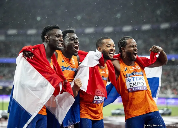 Sprinters verrassen met WK-brons op 4x100 meter estafette
