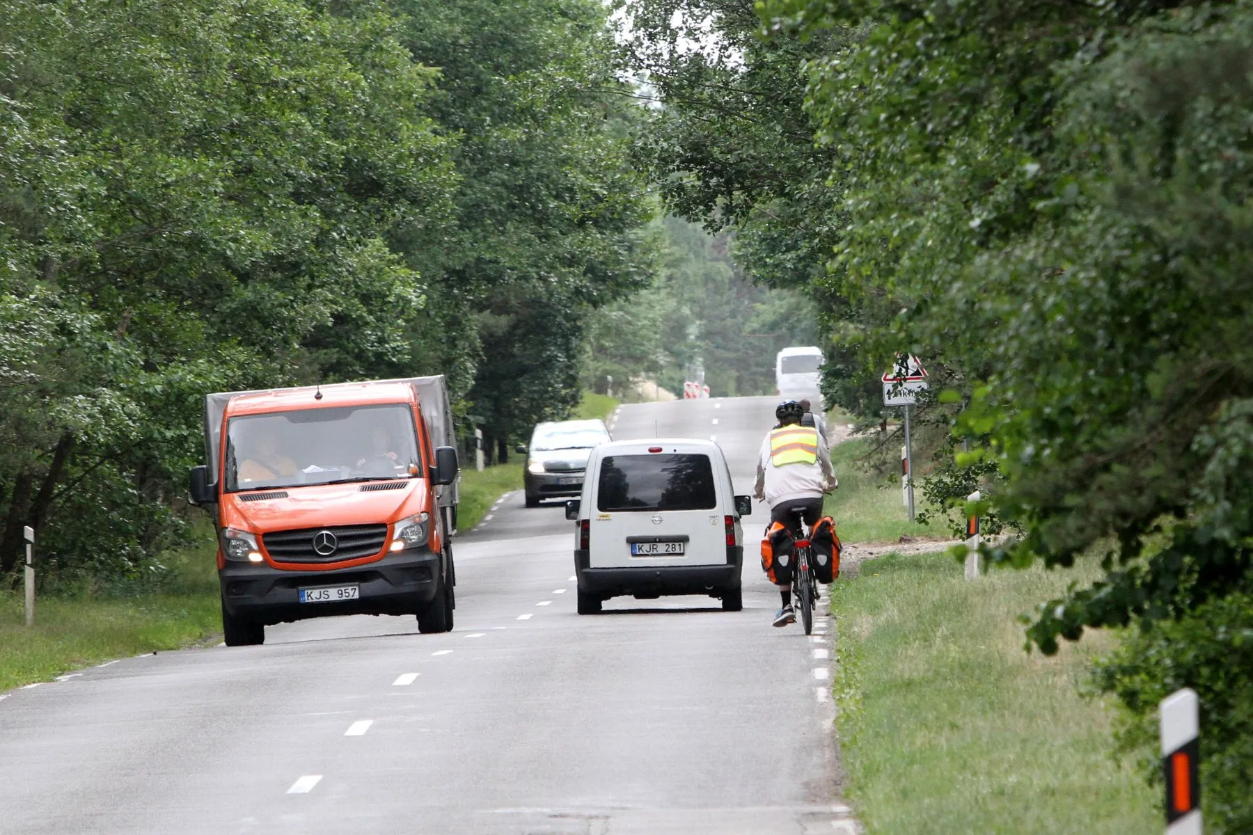 Dviračių tako darbai Neringoje