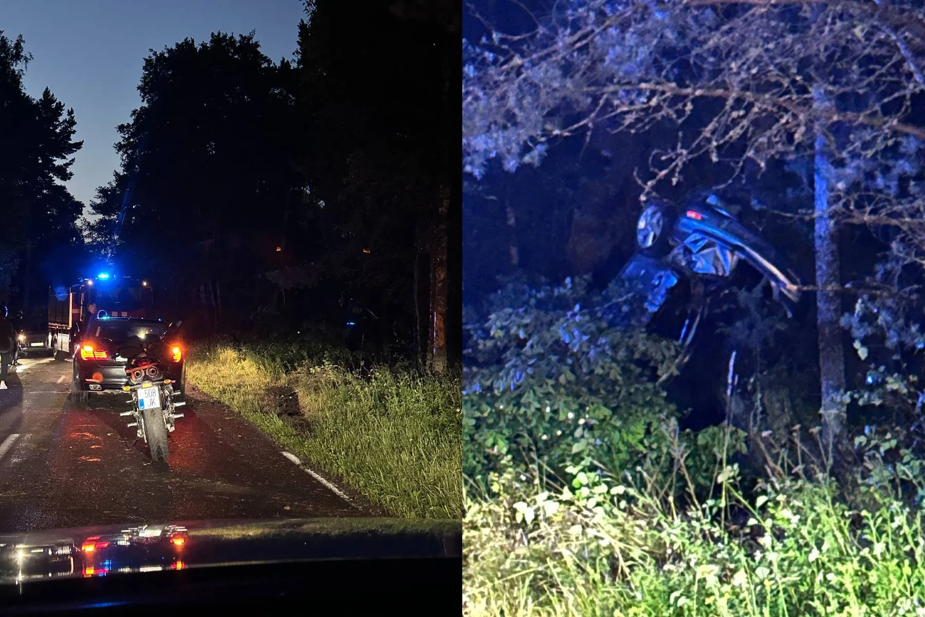 Avarija netoli Juodkrantės