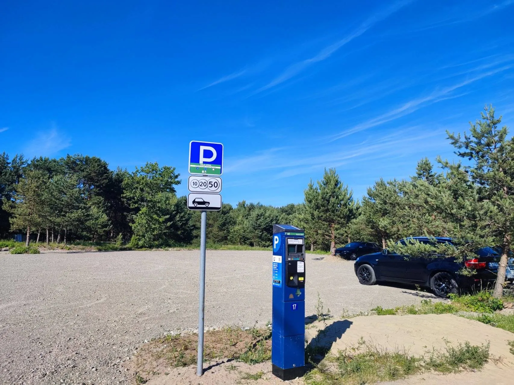 Žalioji parkavimo zona / Neringos savivaldybės nuotr.
