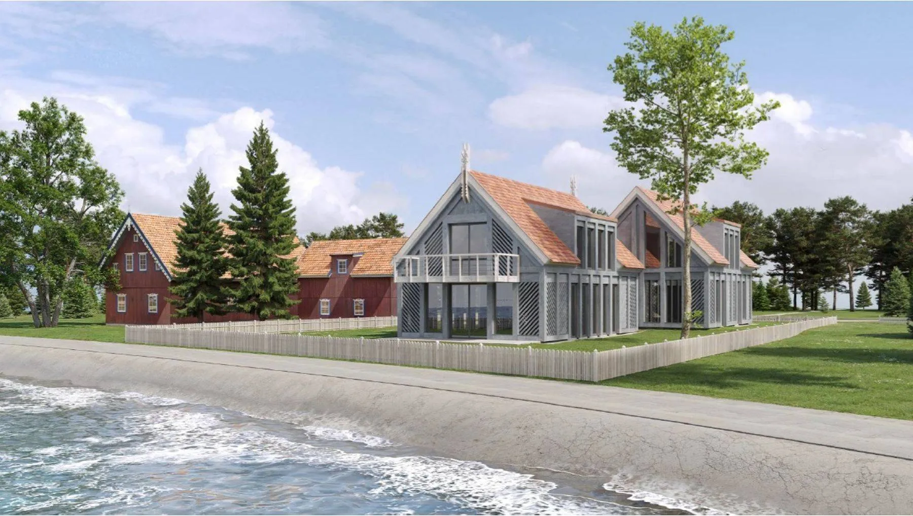 Naujas buvusių poilsio namai „Gelmė“ projektas / Kuršių nerijos nacionalinio parko direkcijos nuotr.