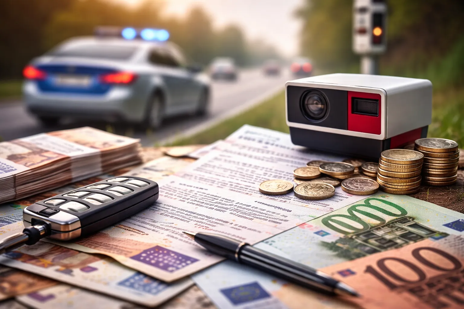 Snelheidsovertreding en boetes in beeld