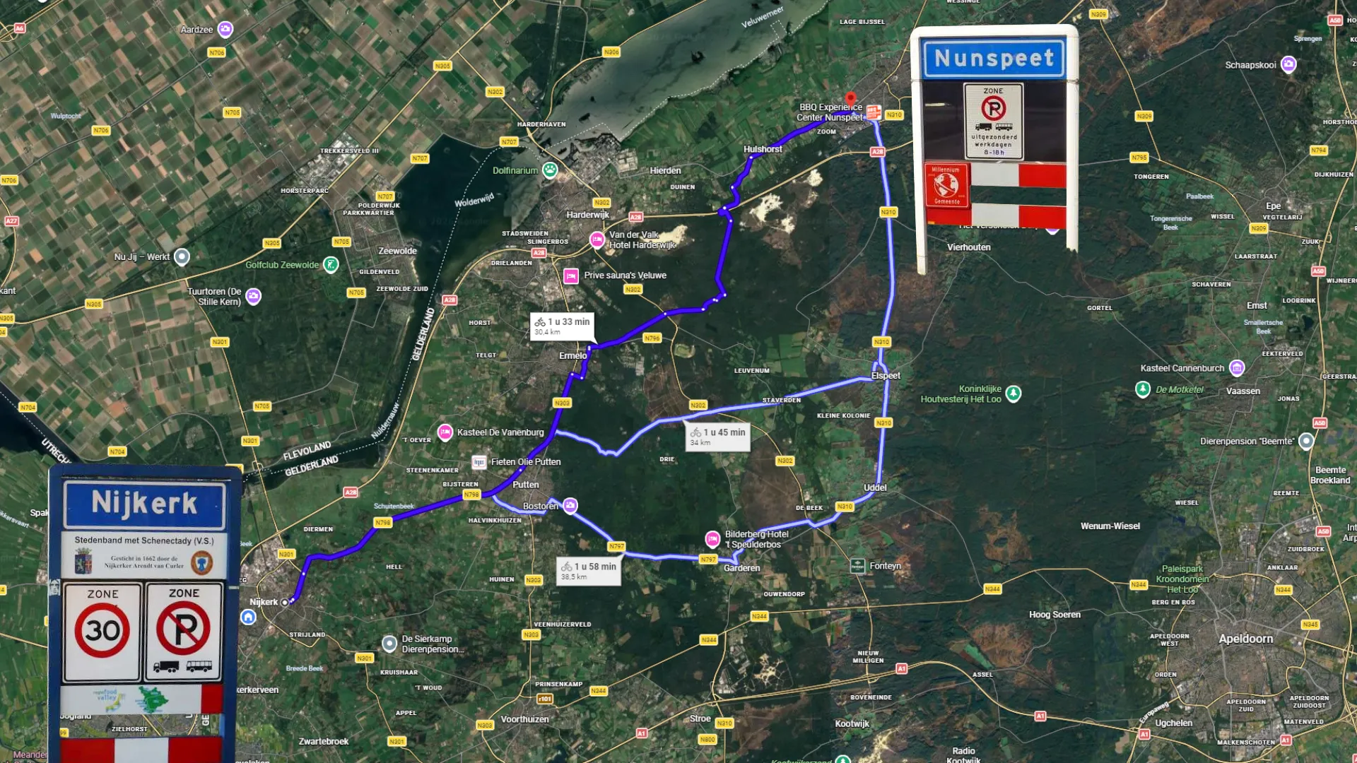2026-03-27 nijkerk nunspeet fietsroute