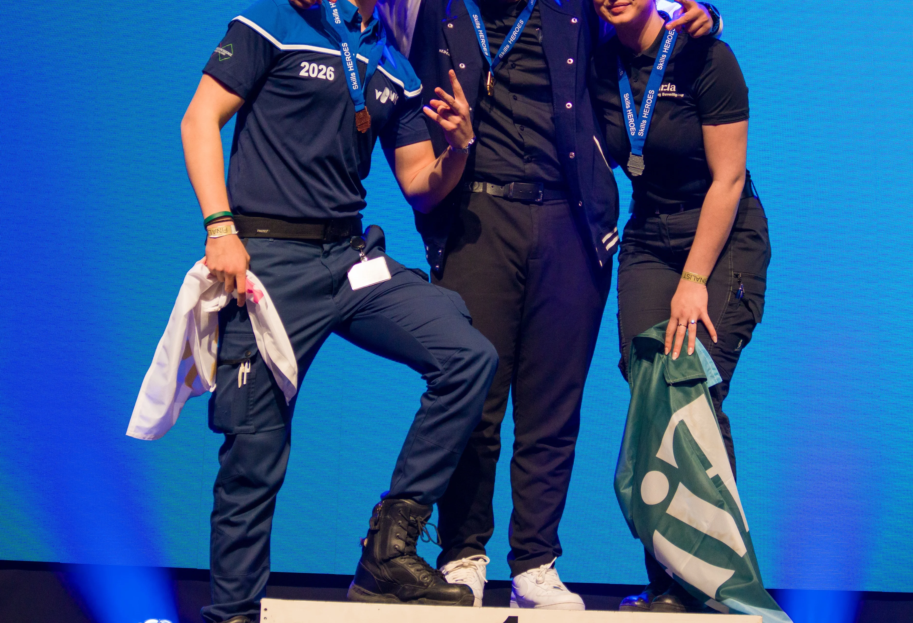 Selina schittert op het podium ©WorldSkills Netherlands