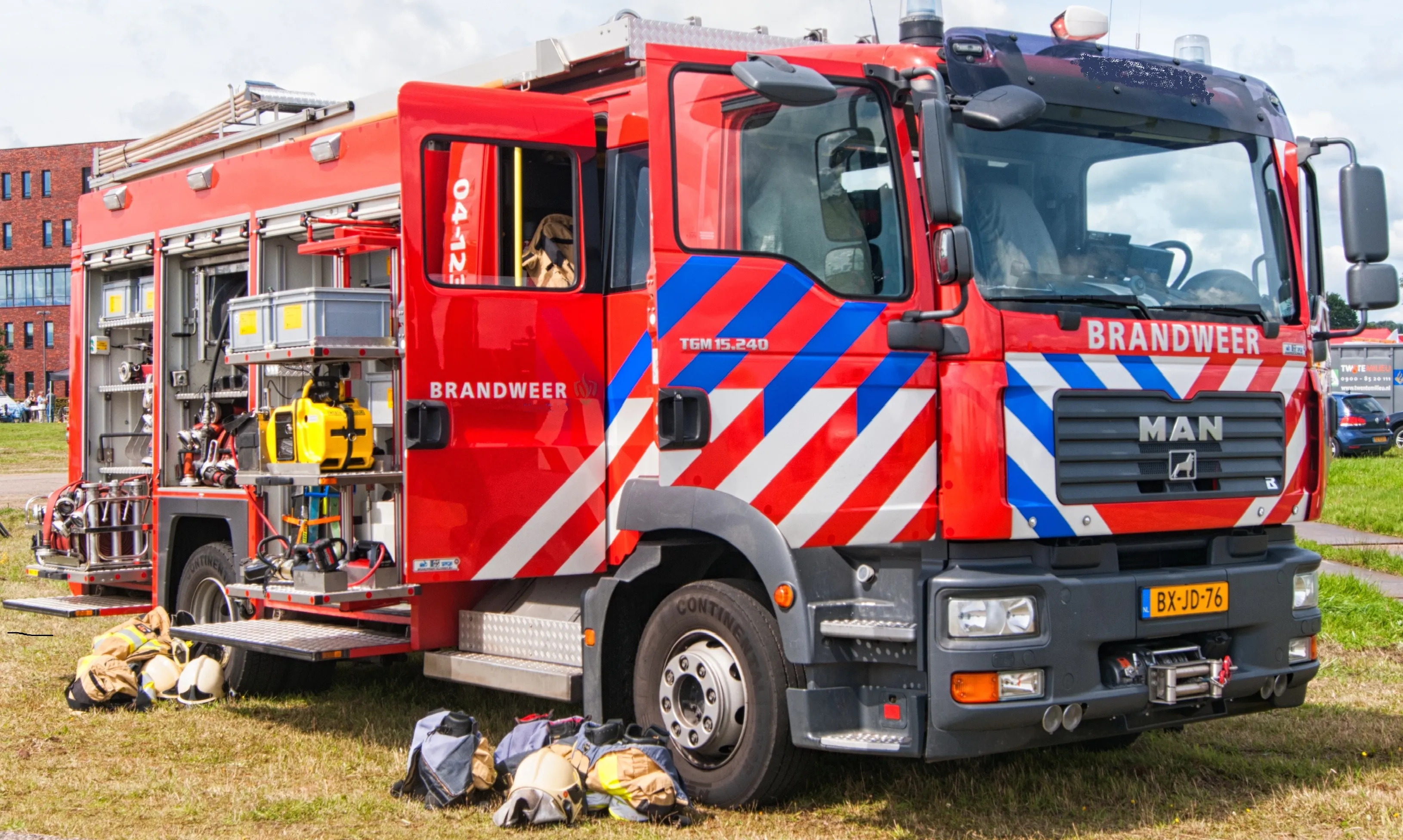 brandweer auto stockfoto