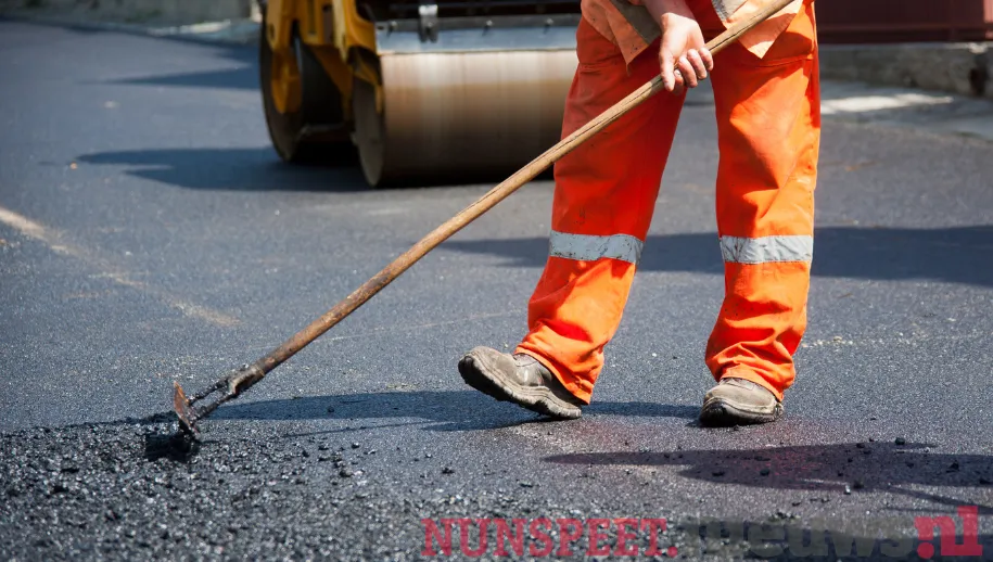 Asfaltwerkzaamheden van 27 juni tot en met 3 juli op diverse wegen in Nunspeet