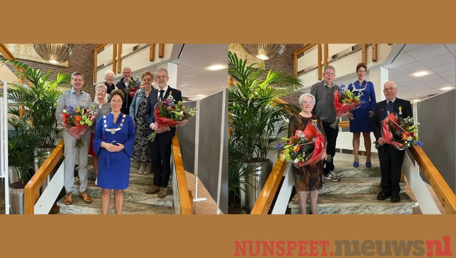 Zeven Koninklijke Onderscheidingen in Nunspeet