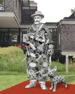 Kunstwerk voor de gevel van Veluvine in Nunspeet