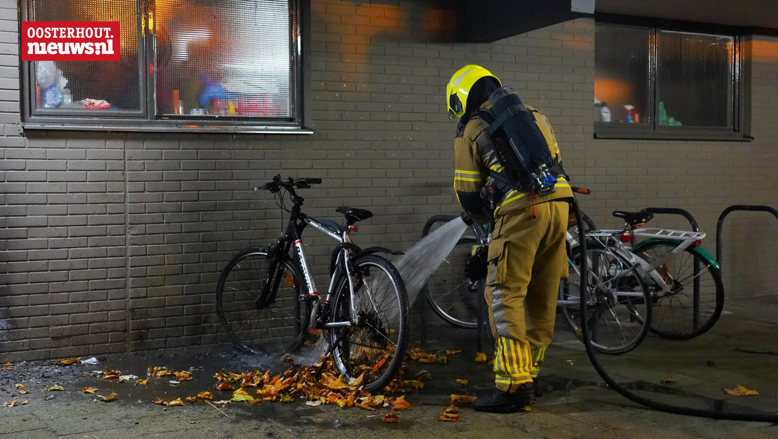 fiets in brand