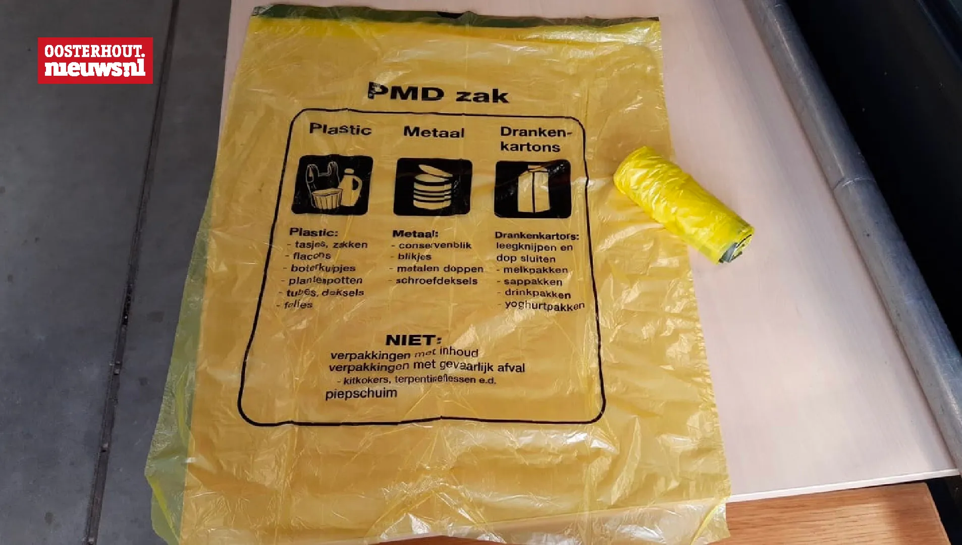 gele pmd zak