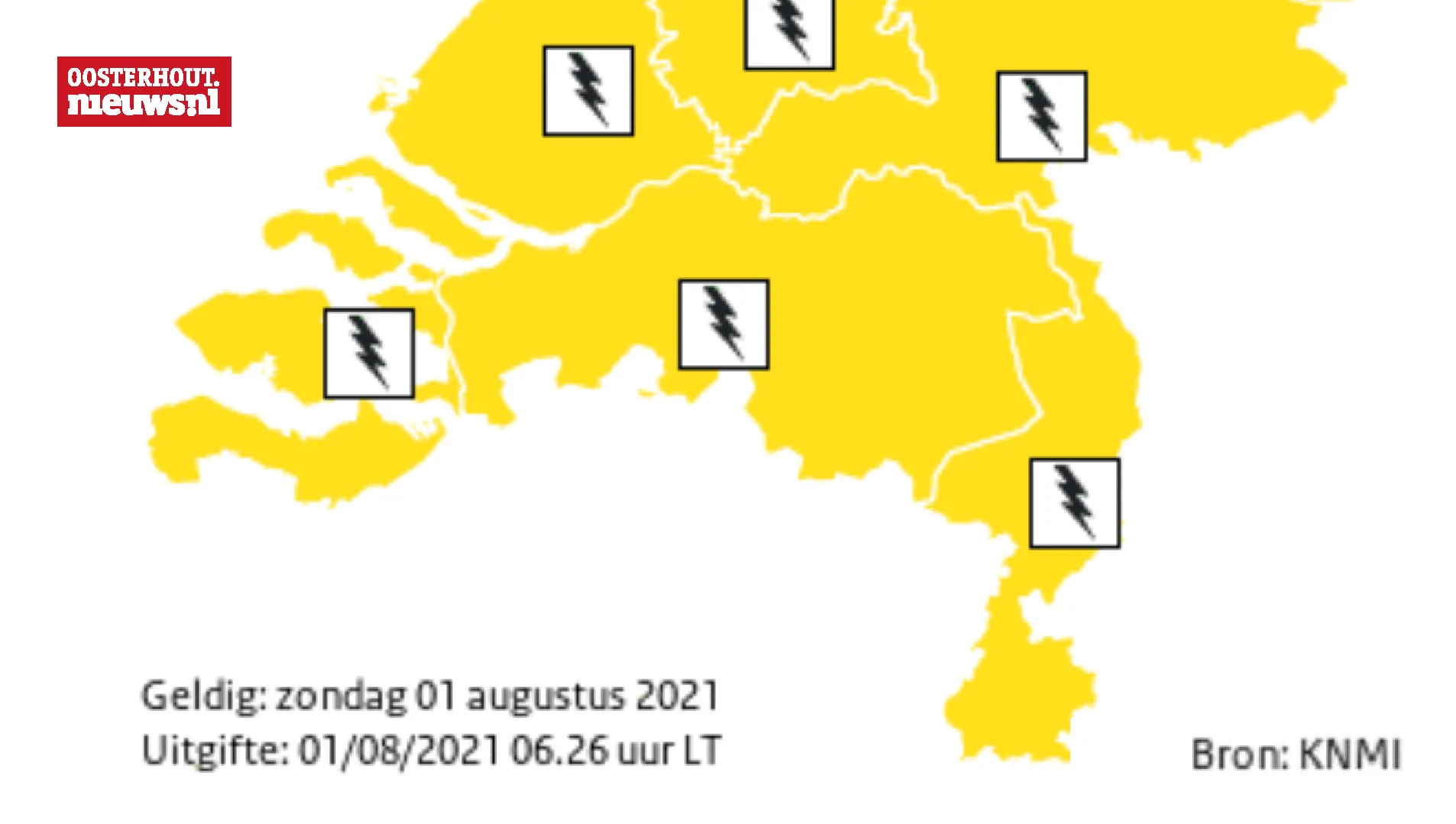 knmi code geel