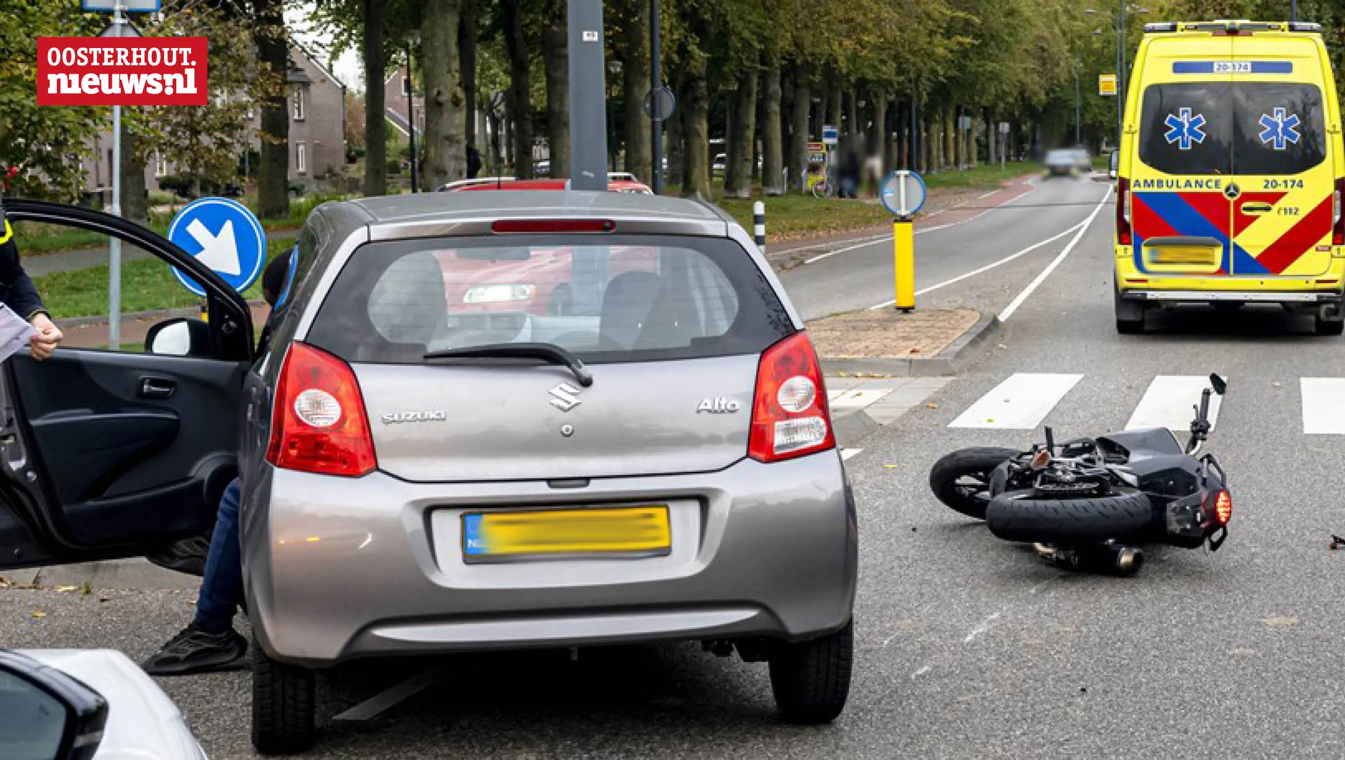 motorrijder gewond