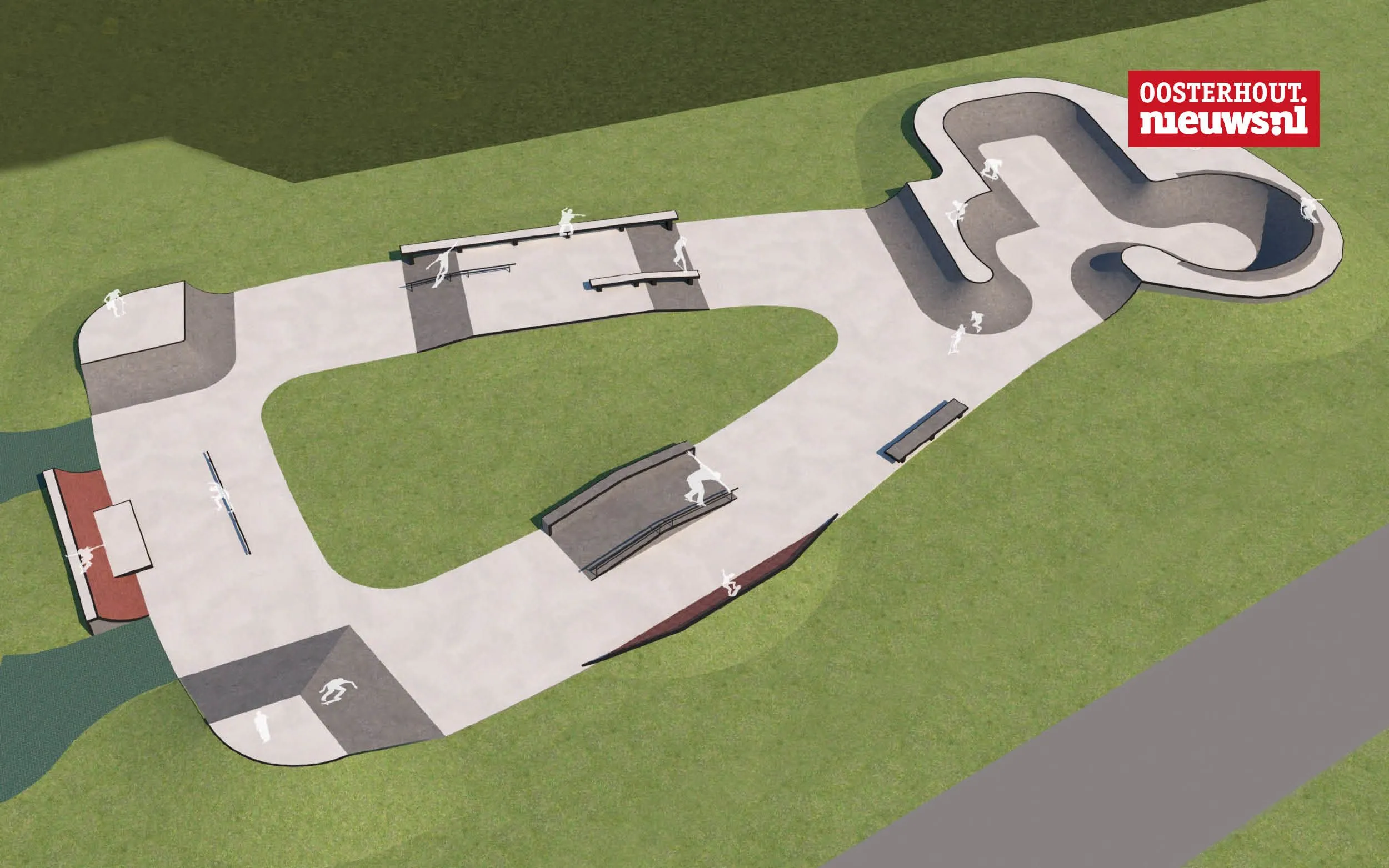 Definitief ontwerp skatepark Lukwelpark goedgekeurd