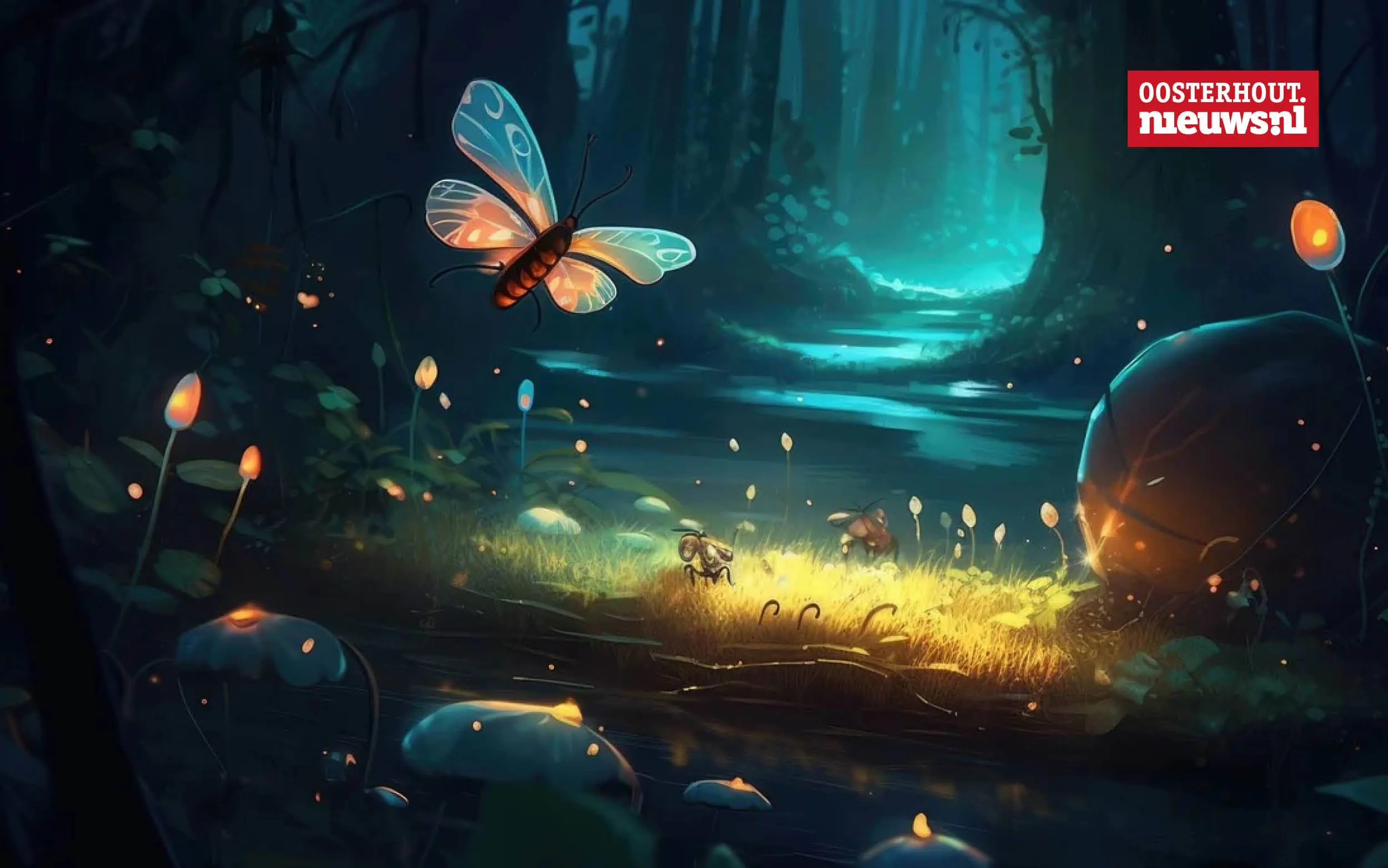 Christians vrolijke versje: Op een vuurvlieg