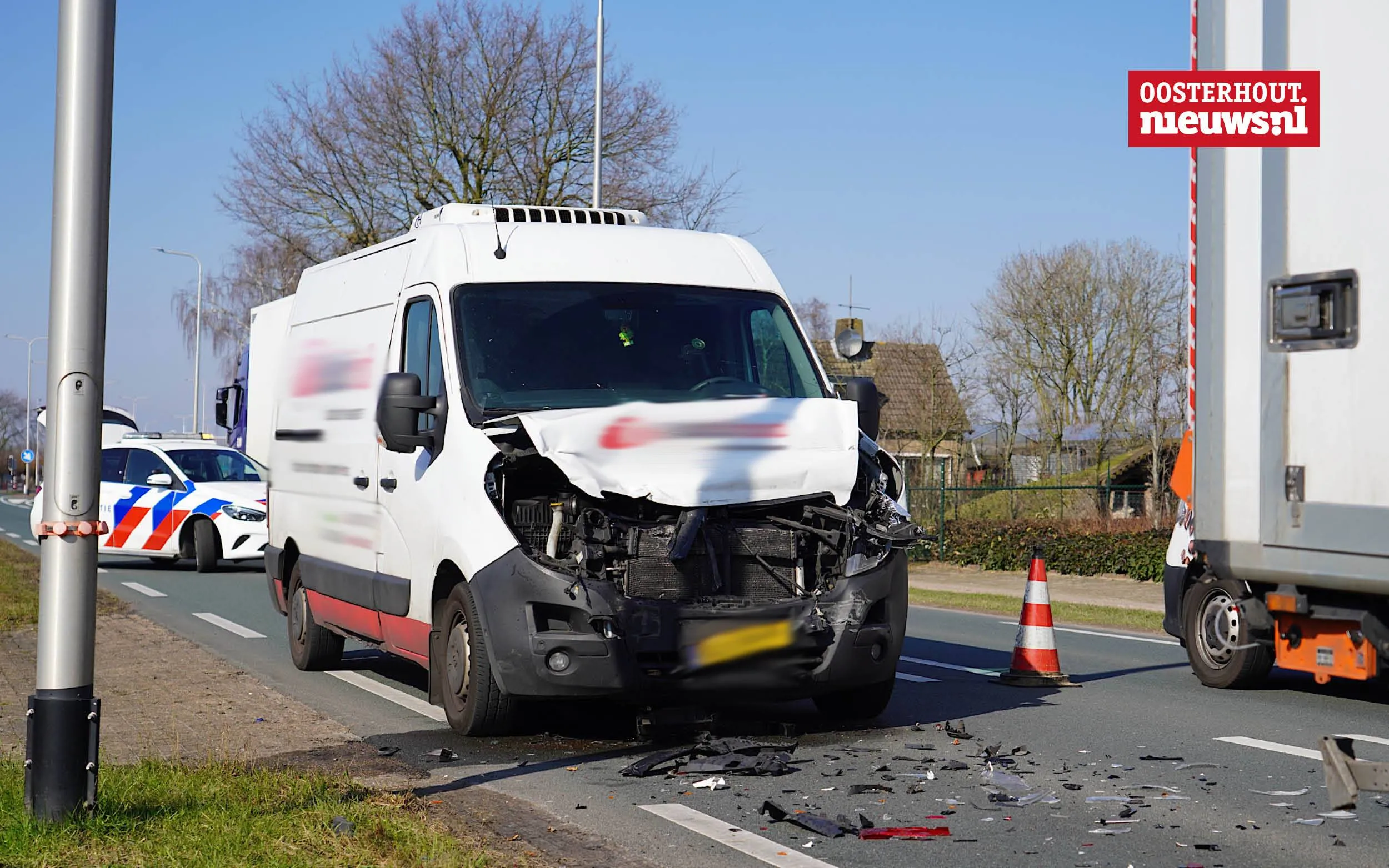 Veel schade bij kop-staart botsing
