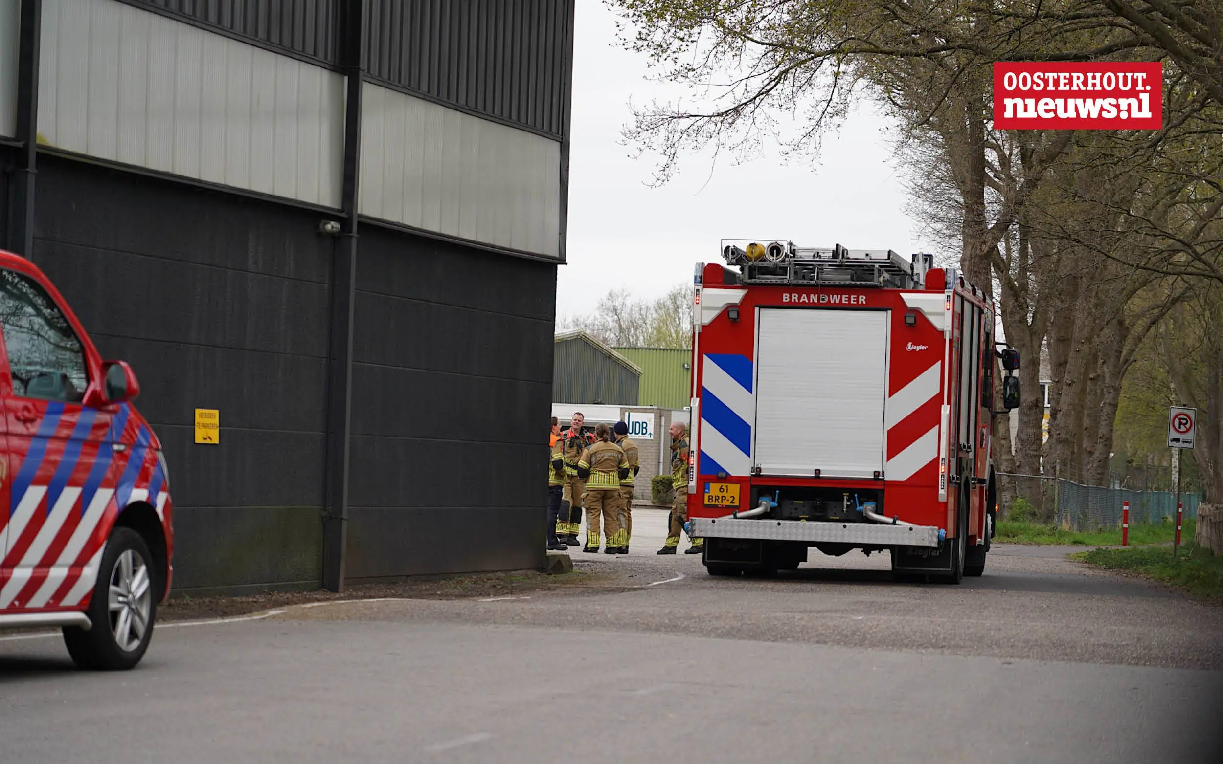 Brandweer snel ter plaatse bij gaslek Oosterhoutseweg