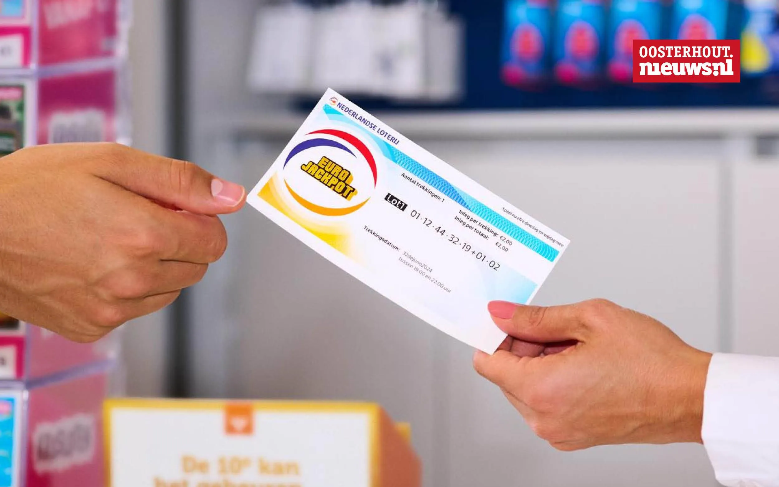 Oosterhoutse supermarkt verkoopt winnend lot Eurojackpot