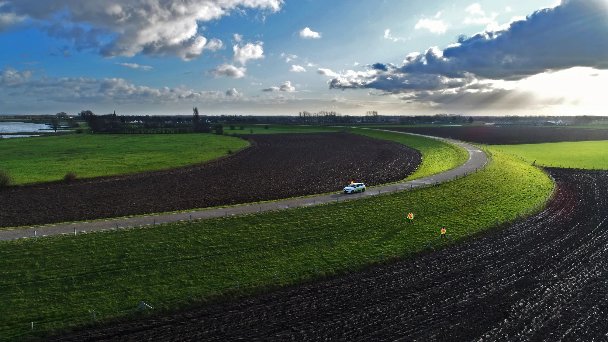 Hoogwateroefening van Waterschap Rivierenland