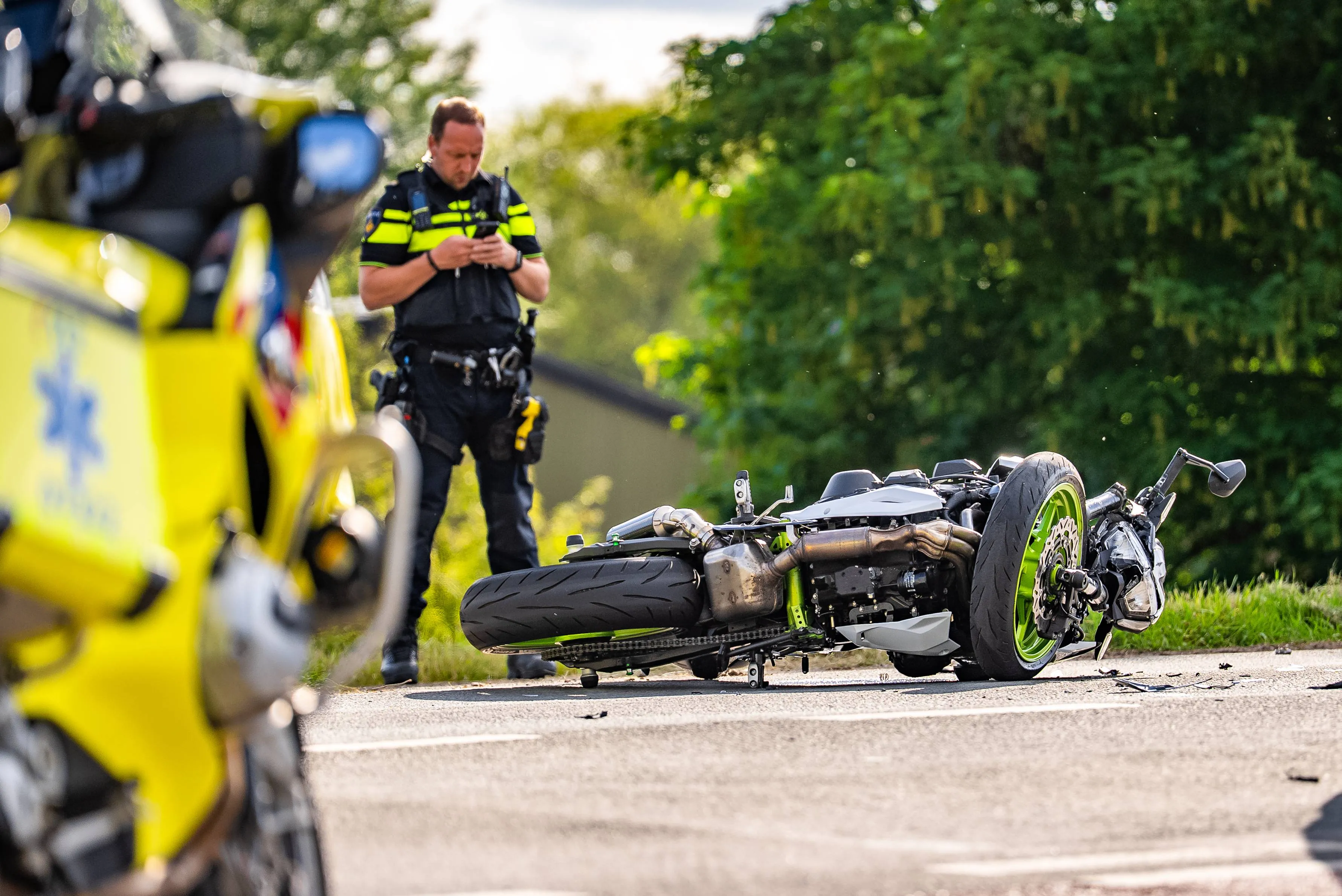 21-05 motorrijder Randwijk