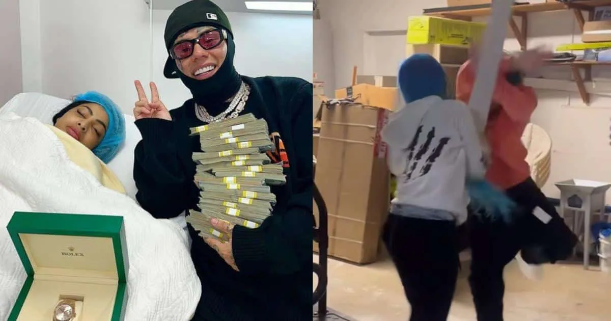 6ix9ine deelt beelden van mishandeling door eigen vriendin: "Mannen zijn ook slachtoffer..." (VIDEO)