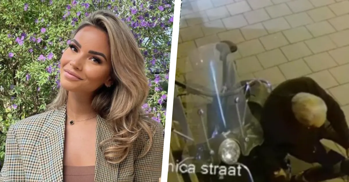 Monica Geuze deelt beelden van dronken man die VanMoof fiets probeert te stelen: 'Volgende keer bestel ik een Uber'