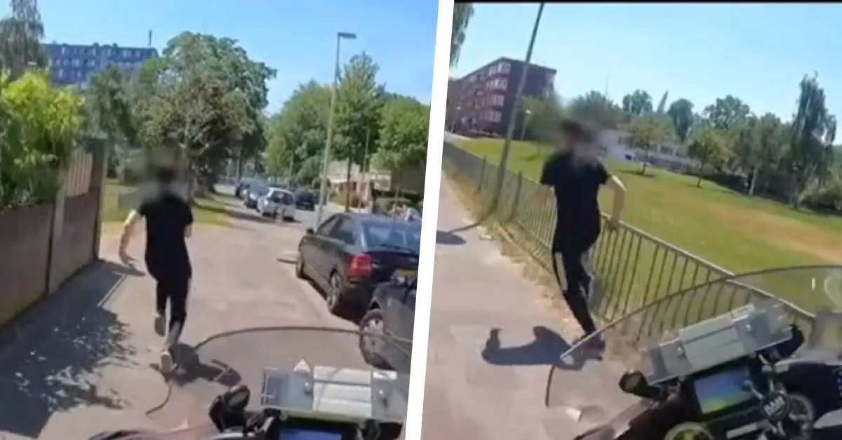 Jongen ontsnapt aan agent na bizarre achtervolging: "Staan blijven!"