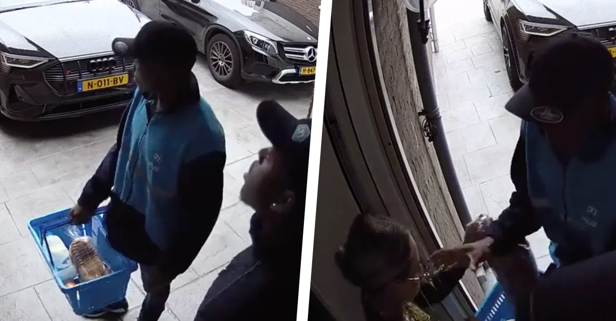 'Albert Heijn-bezorgers' overvallen vrouw in Den Haag (VIDEO)