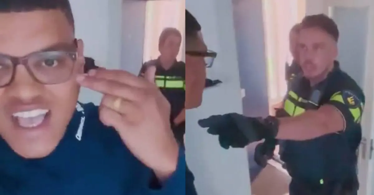 TikTokker flipt tegen politieagenten na inval: "Kijk deze k*nk*r bende met deze vieze schoenen" (VIDEO)