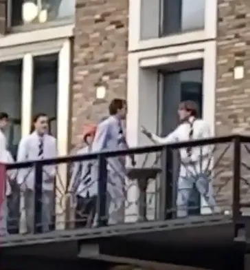Vechtpartij tussen Vindicat-leden: 'Ontgroening?' (VIDEO)